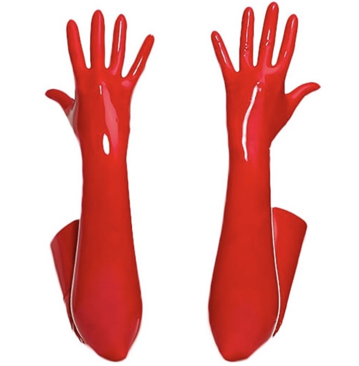 L321 ถุงมือหนัง ถุงมือลาเท็กซ์ Latex ถุงมือหนังแก้ว ถุงมือหนังงานสวยๆผ้าหนังดีๆ ผิวมันเงางาม สินค้าตามรูปเลยค่ะ
