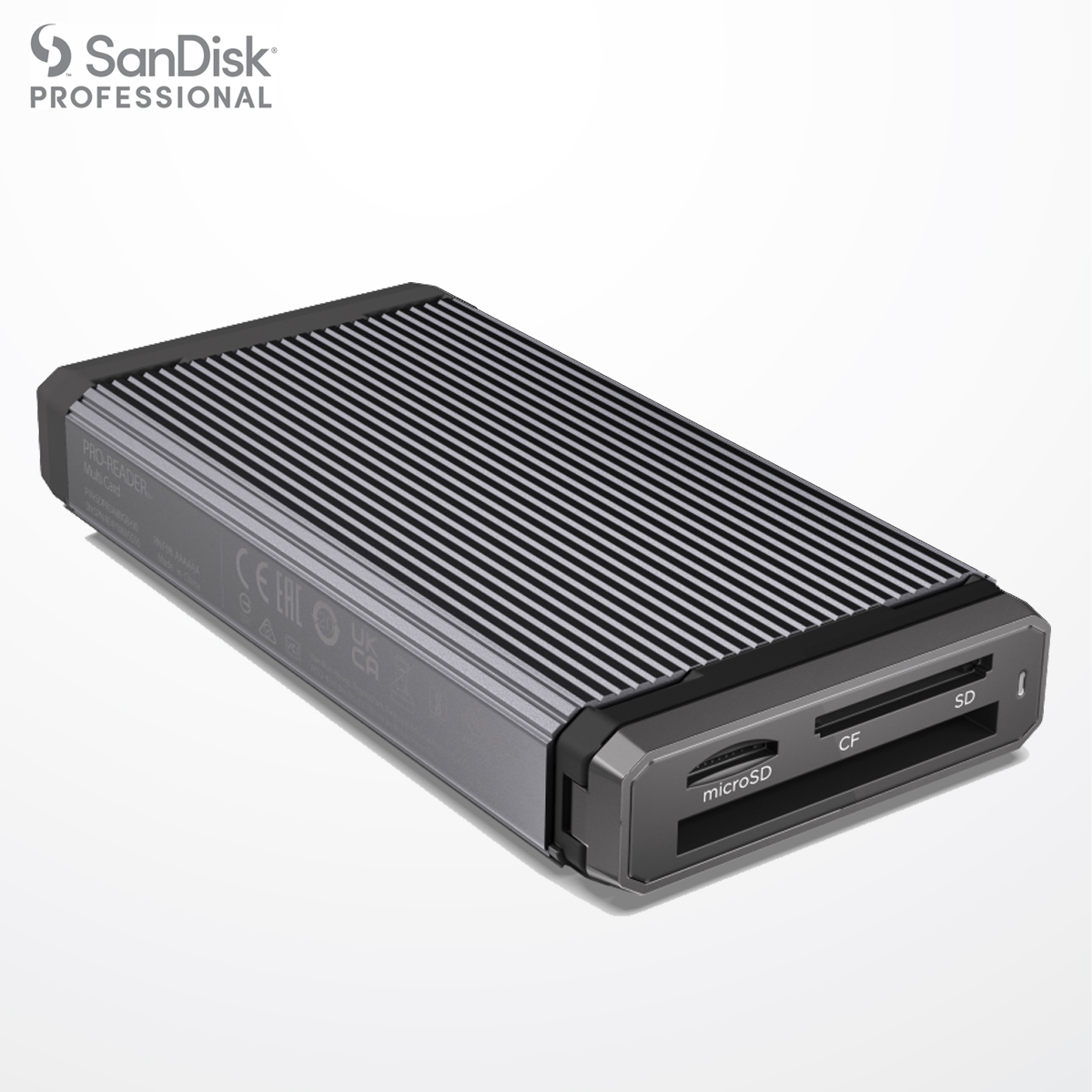 SanDisk Professional PRO-Reader Multi-Card - Multi-Slot High Performance Card Reader, USB-C 3.2 Gen 1 - SDPR3A8-0000-GBAND