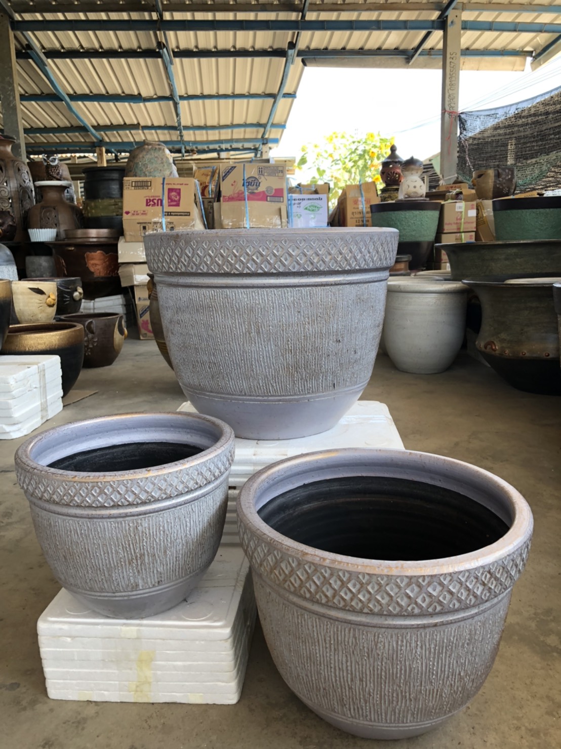 ชุดกระถาง 3 ใบเถา