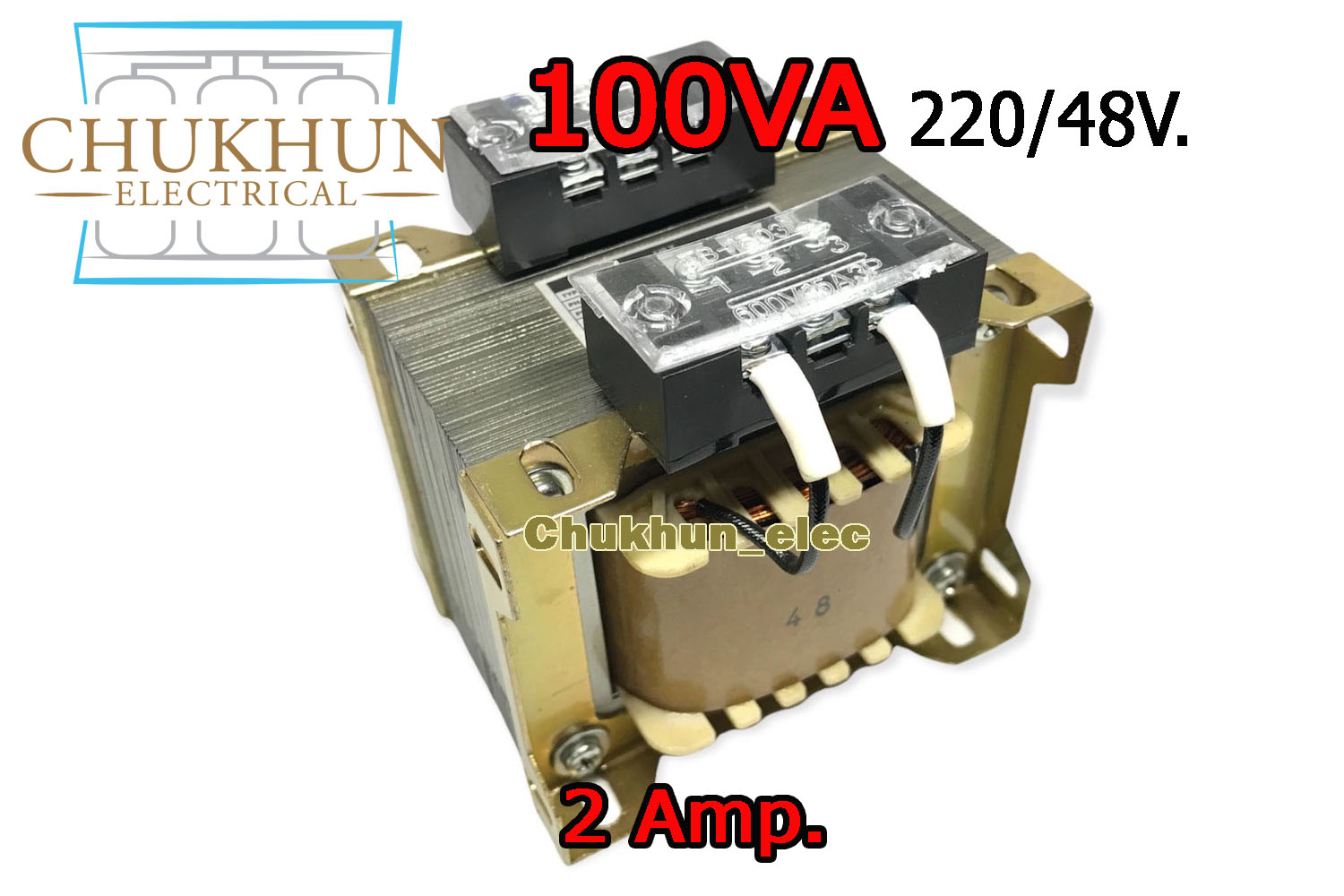 หม้อแปลงไฟฟ้า Input 220V. Output 48V. 2Amp