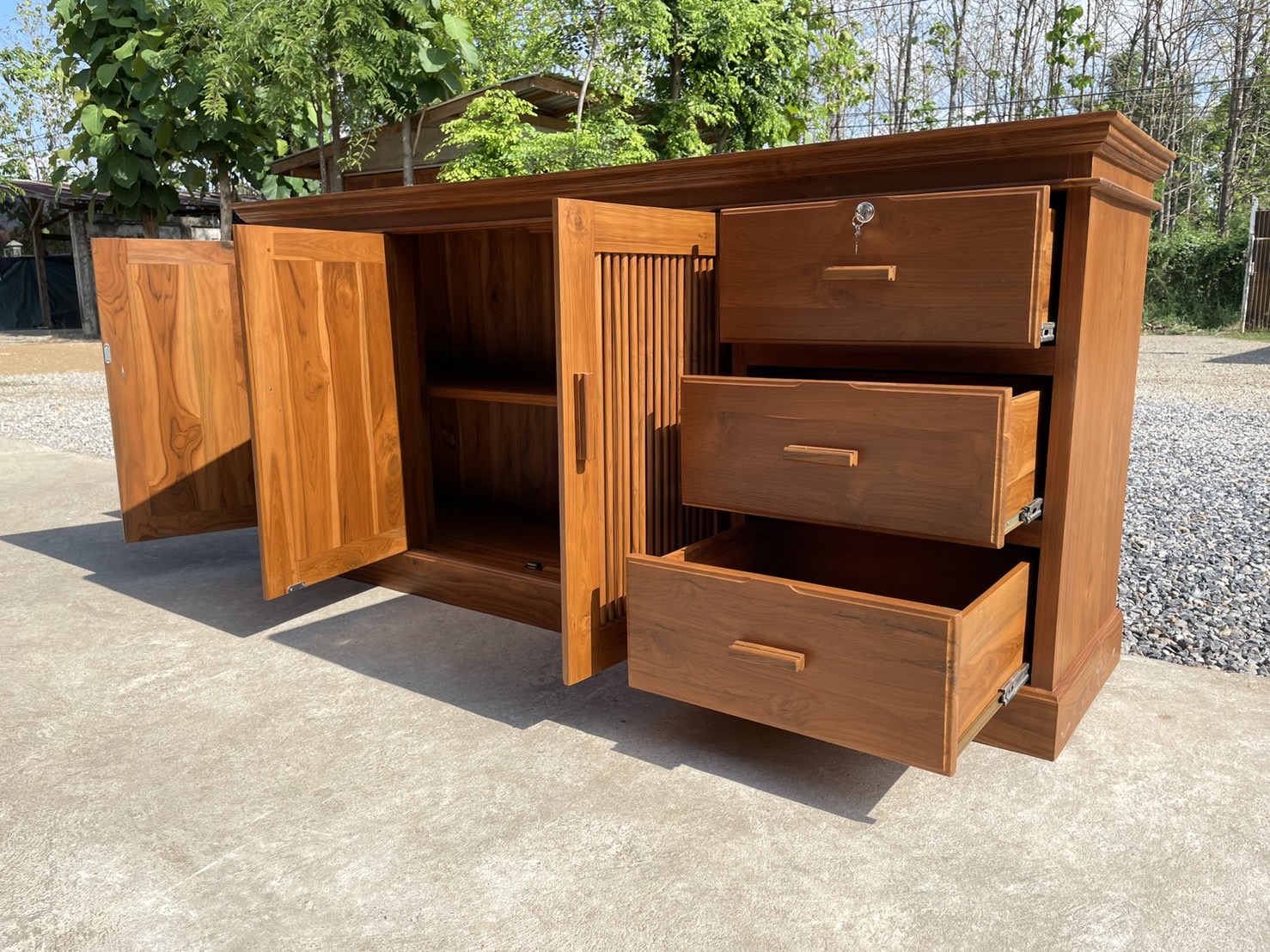 เคาน์เตอร์เก็บของบานซี่ 3 ลิ้นชัก