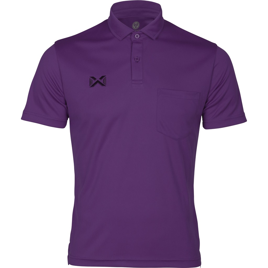 WARRIX เสื้อโปโลแขนสั้นวอริกซ์ รุ่นใหม่ มีกระเป๋าสีล้วน ผ้านุ่มใส่สบาย วาริกซ์ WA-PLA330 สีขาว น้ำเงิน ฟ้า เขียว ม่วง