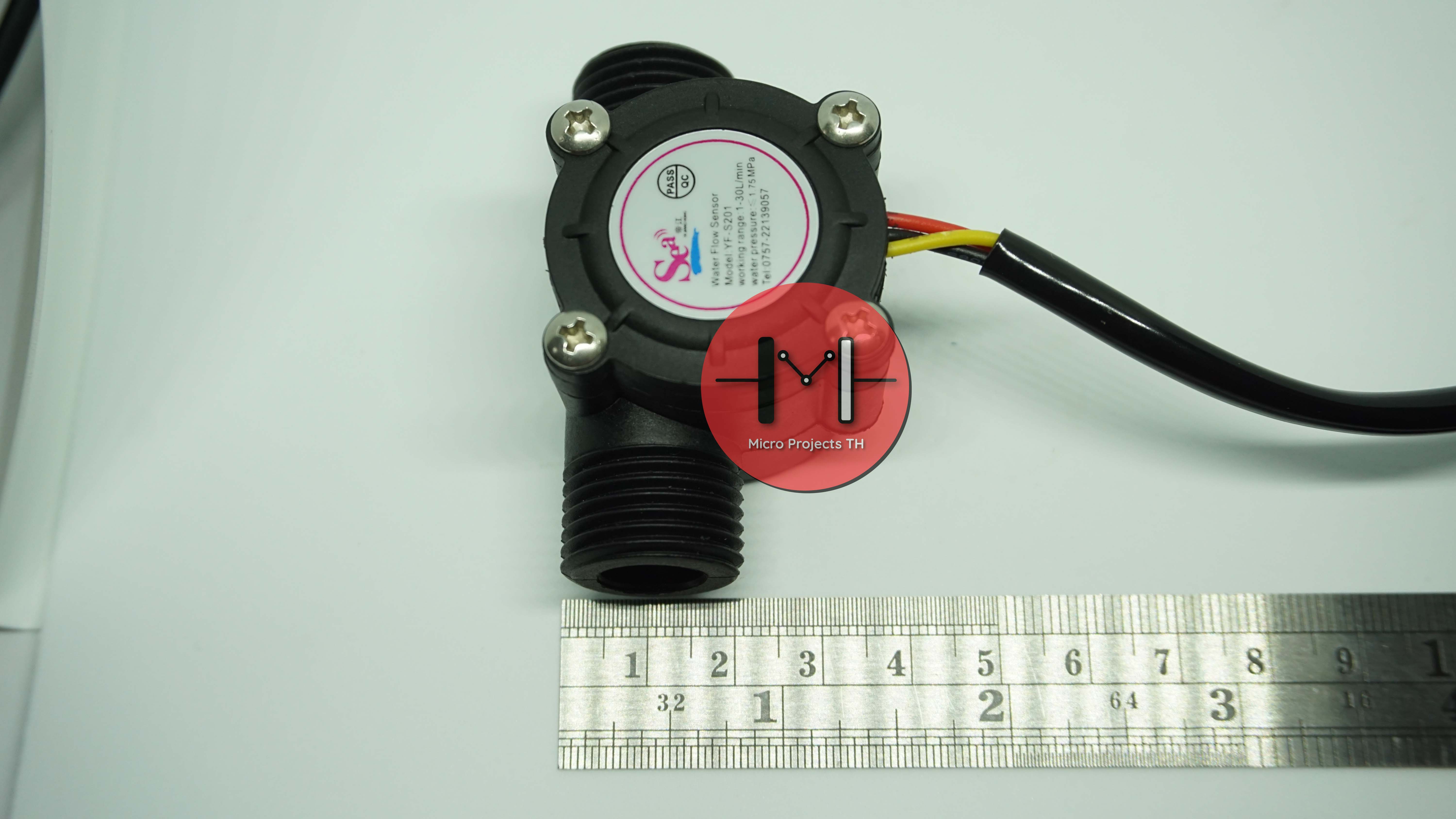 เซ็นเซอร์วัดอัตราการไหลของน้ำ(YF-S201) Water Flow Sensor 1-30L/min 2.0MPa 4 หุน