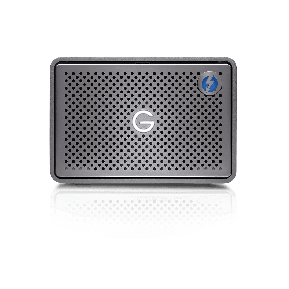 G-RAID 2 is a high-performance, 2-bay enterprise-class storage system featuring ultra-reliable, 7200RPM Ultrastar drives inside, Thunderbolt 3 (20Gbps) SanDisk Professional SDPH62H-024T-SBAAD