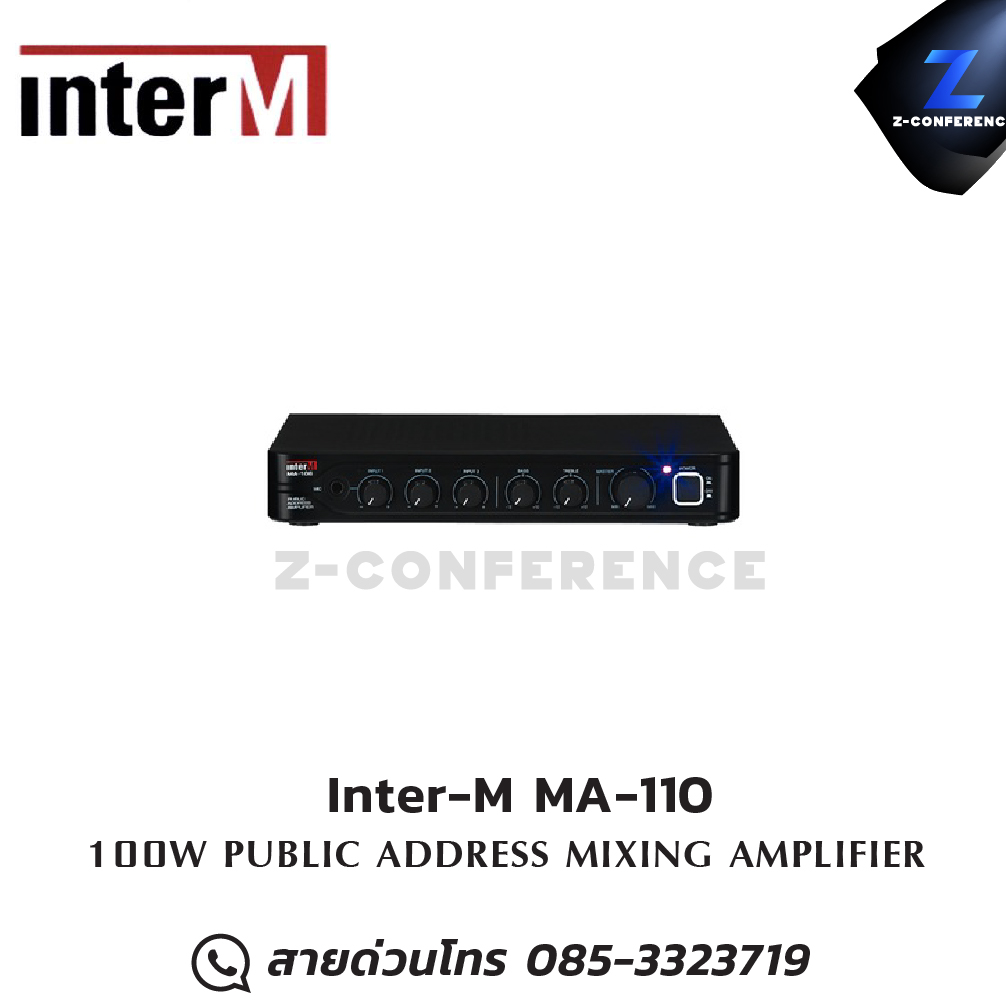 Inter-M MA-110 MIXER Power Amplifier 100W มิกเซอร์ , mixer , มิกเครื่องเสียง , มิกเซอร์ดิจิตอล , มิ๊กดิจิตอล , แอมป์ , amplifier, power amp, power amplifier