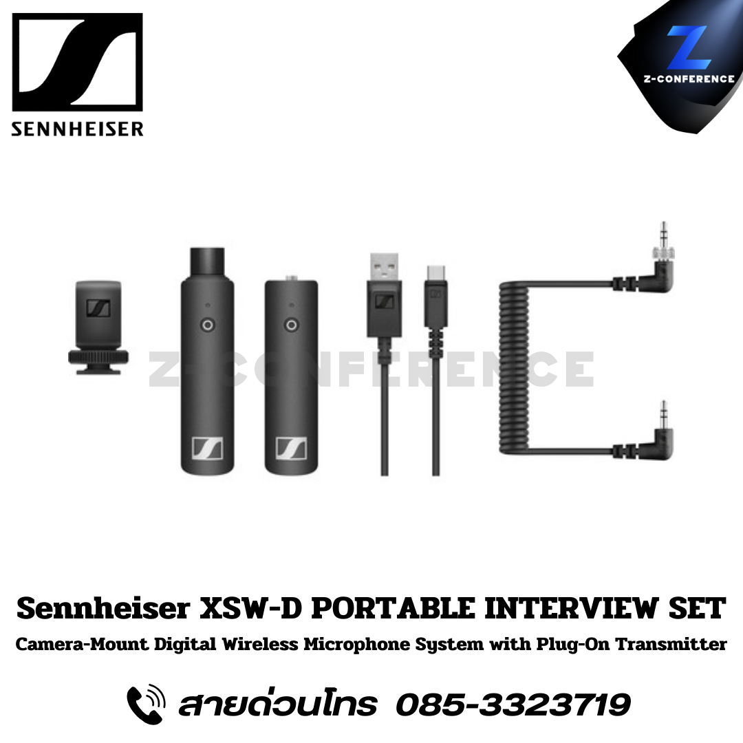 SENNHEISER XSW-D PORTABLE INTEVIEW SET, Camera-Mount Digital Wireless Microphone System with Plug-On Transmitter (No Microphone, 2.4 GHz), ไมค์ลอย, ไมค์ลอยไร้สาย, ชุดไมค์ลอย,