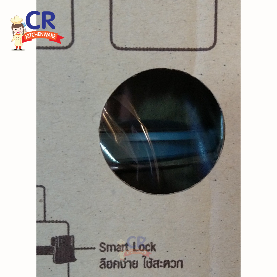 ปิ่นโต Smart Lock II ขนาด 12 ซม. 2 ชั้น ทรงสูง ตราหัวม้าลาย