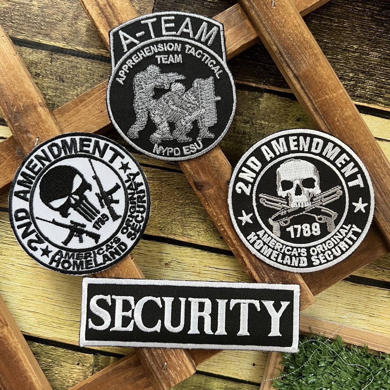 A-team Homeland Security ตัวรีดติดเสื้อ อาร์มรีด อาร์มปัก ตกแต่งเสื้อผ้า หมวก กระเป๋า แจ๊คเก็ตยีนส์ Badge Embroidered Iron on Patch