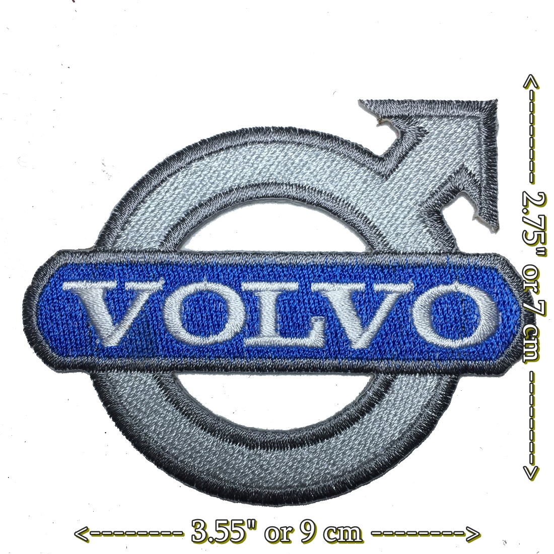 volvo ตัวรีดติดเสื้อ อาร์มรีด อาร์มปัก ตกแต่งเสื้อผ้า หมวก กระเป๋า แจ๊คเก็ตยีนส์ Racing Embroidered Iron on Patch