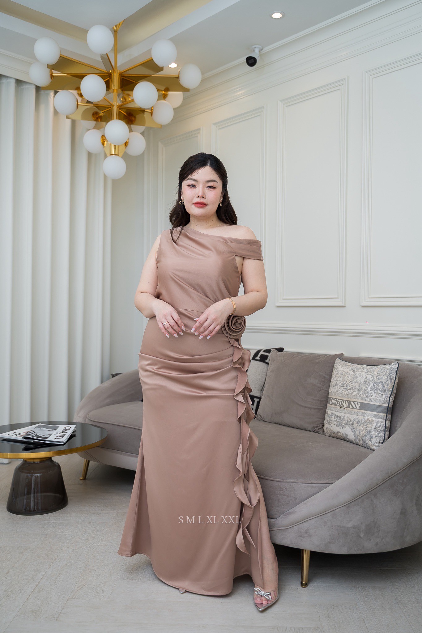 ร้านเช่า “ชุดเพื่อนเจ้าสาว ” งานแต่งงานธีมสีนู้ด สีโอวัลติน 