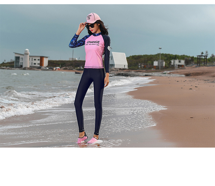 ชุดว่ายน้ำแบบสปอร์ต ชุดว่ายน้ำแขนยาวขายาว ส่งฟรี ems