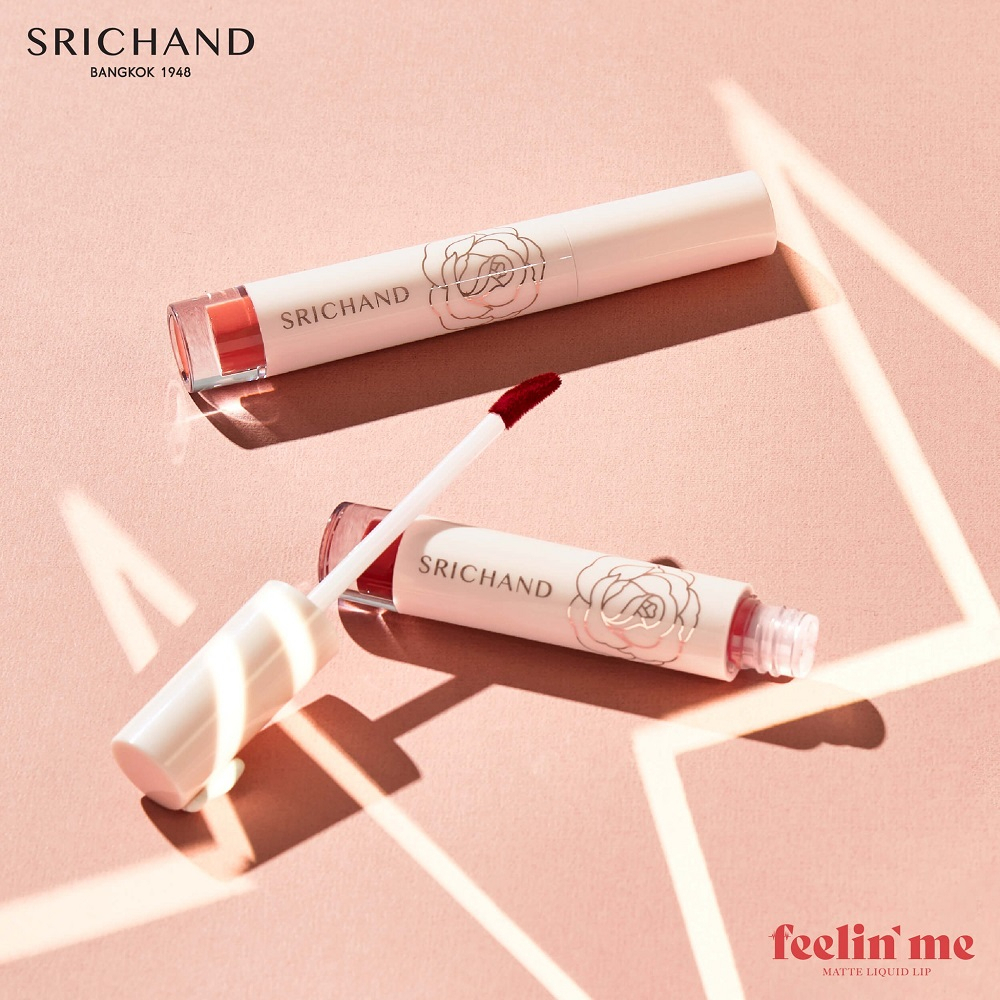 Srichand Feelin Me Matte Liquid Lip 3g. #07 Blow Coral Up ลิปศรีจันทร์ ฟิลลิน มี แมทต์ ลิควิด ลิป ขนาด 3 กรัม สี 07 Blow Coral Up