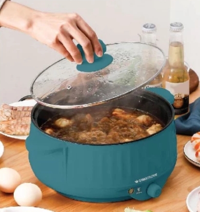 SMARTHOME กระทะไฟฟ้าอเนกประสงค์ พร้อมซึ้งนึ่ง ขนาด 2.2 ลิตร รุ่น SFP800