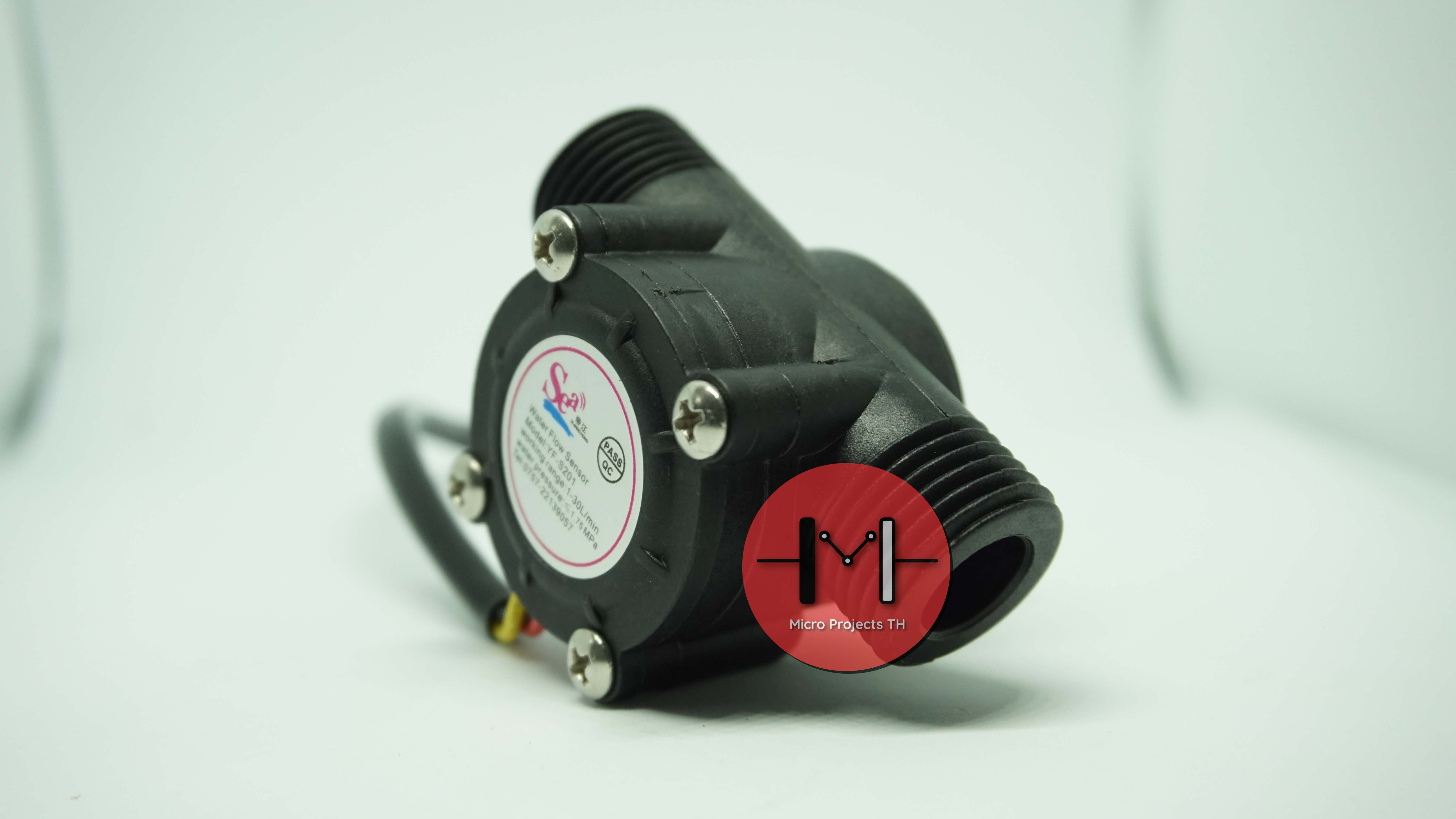 เซ็นเซอร์วัดอัตราการไหลของน้ำ(YF-S201) Water Flow Sensor 1-30L/min 2.0MPa 4 หุน