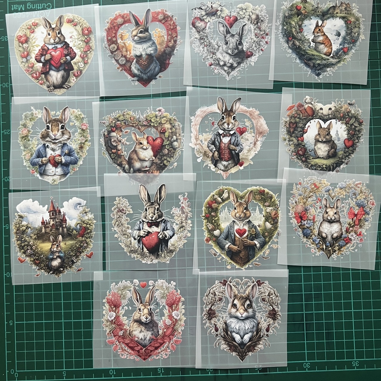 ตัวรีดติดเสื้อ กระต่าย เทพนิยาย ฟิลม์รีดร้อน พิมพ์ลาย สติกเกอร์รีดติดเสื้อ สกรีนลาย ฟิลม์ DFT DTF