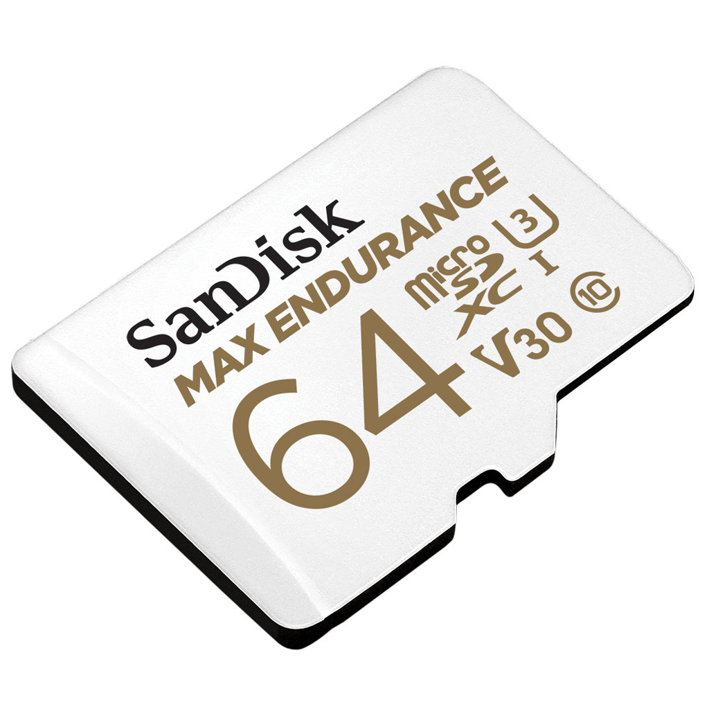 SanDisk Max Endurance 64GB SDXC microSD Card (SDSQQVR-064G-GN6IA) เมมโมรี่การ์ด แซนดิสก์ กล้องติดรถยนต์ กล้องวงจรปิด ประกัน Synnex 5 ปี