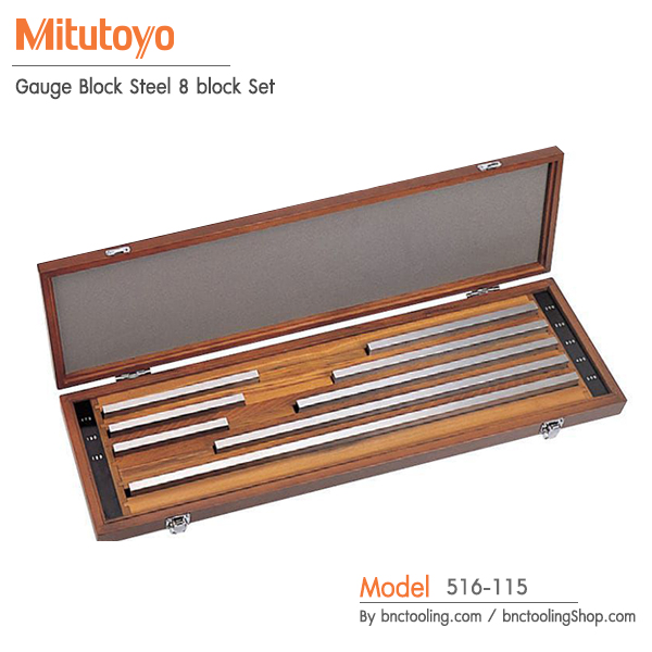 Mitutoyo,Gauge Block Steel 8 block Set,516-115