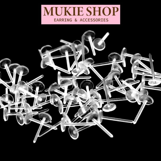 Diy ก้านพลาสติก หัวแบน 3mm,5mm แพ็ค 100,250,500 ชิ้น