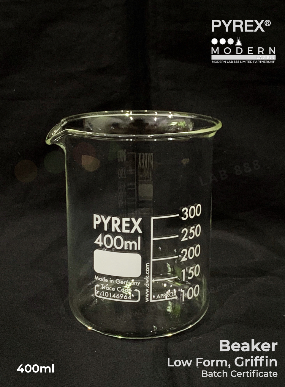 บีกเกอร์ทรงเตี้ย / Beaker, Low Form, Griffin, PYREX