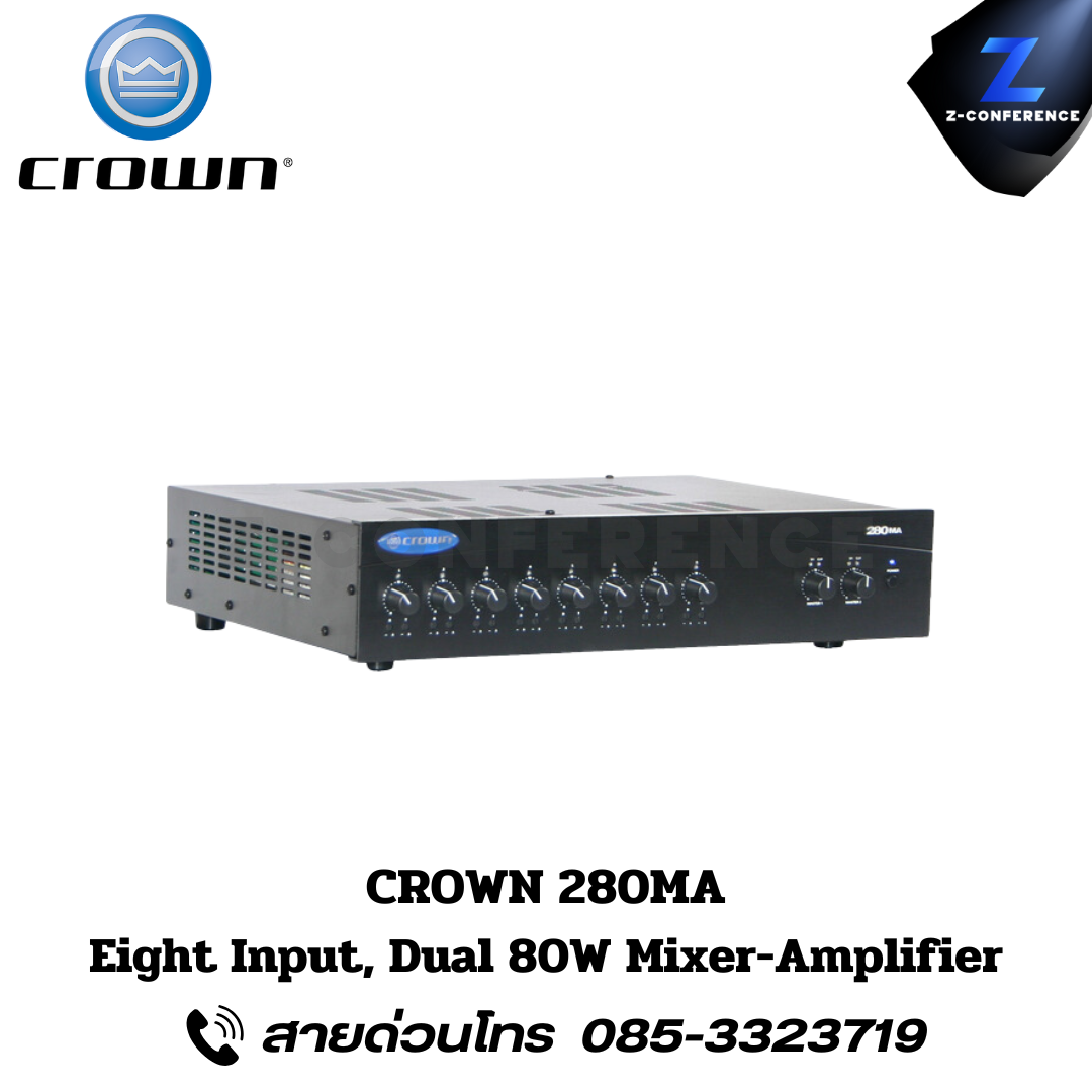 CROWN 280MA Power Amplifier , แอมป์ , amplifier, power amp, power amplifier