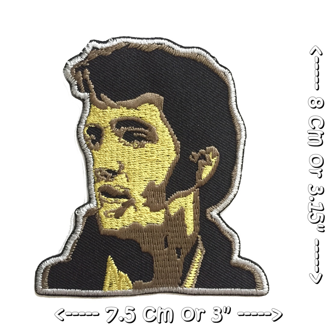 Elvis Presley ร็อค วงดนตรี ตัวรีดแบบปัก อาร์มปัก ตัวรีดติดเสื้อ ตัวรีด ติดกระเป๋า ติดหมวก ติดแจ๊คเก็ต Rock Iron on Embroidered Patch