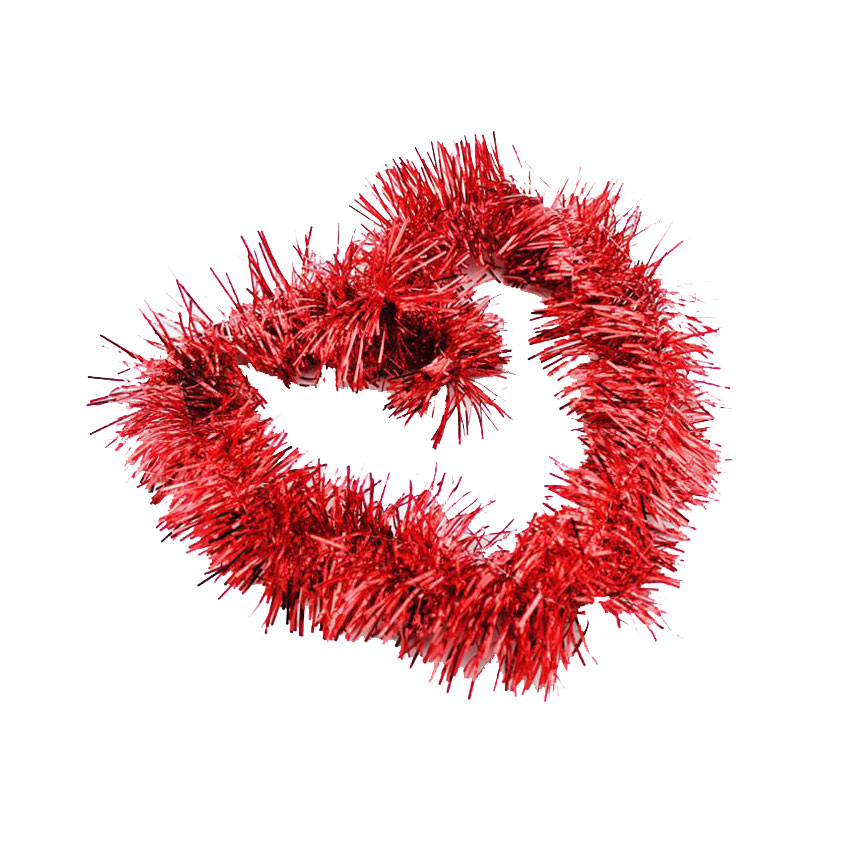 สายรุ้งสีแดง ของประดับต้นคริสมาสต์ สายรุ้งตกแต่ง สีแดงขนาด 2 เมตร เมตร Red Rainbow of Christmas Tree Decoration