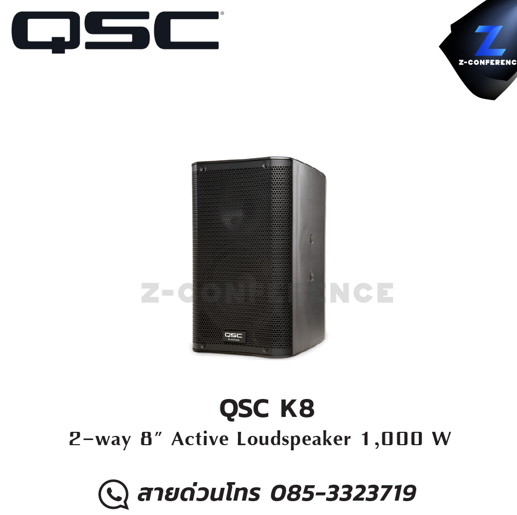 QSC K8 ตู้ลำโพงมอนิเตอร์ เวที ขนาด 8 นิ้ว 2 ทาง 2000 วัตต์ มีแอมป์ในตัว ลำโพง , ตู้ลำโพง , speaker