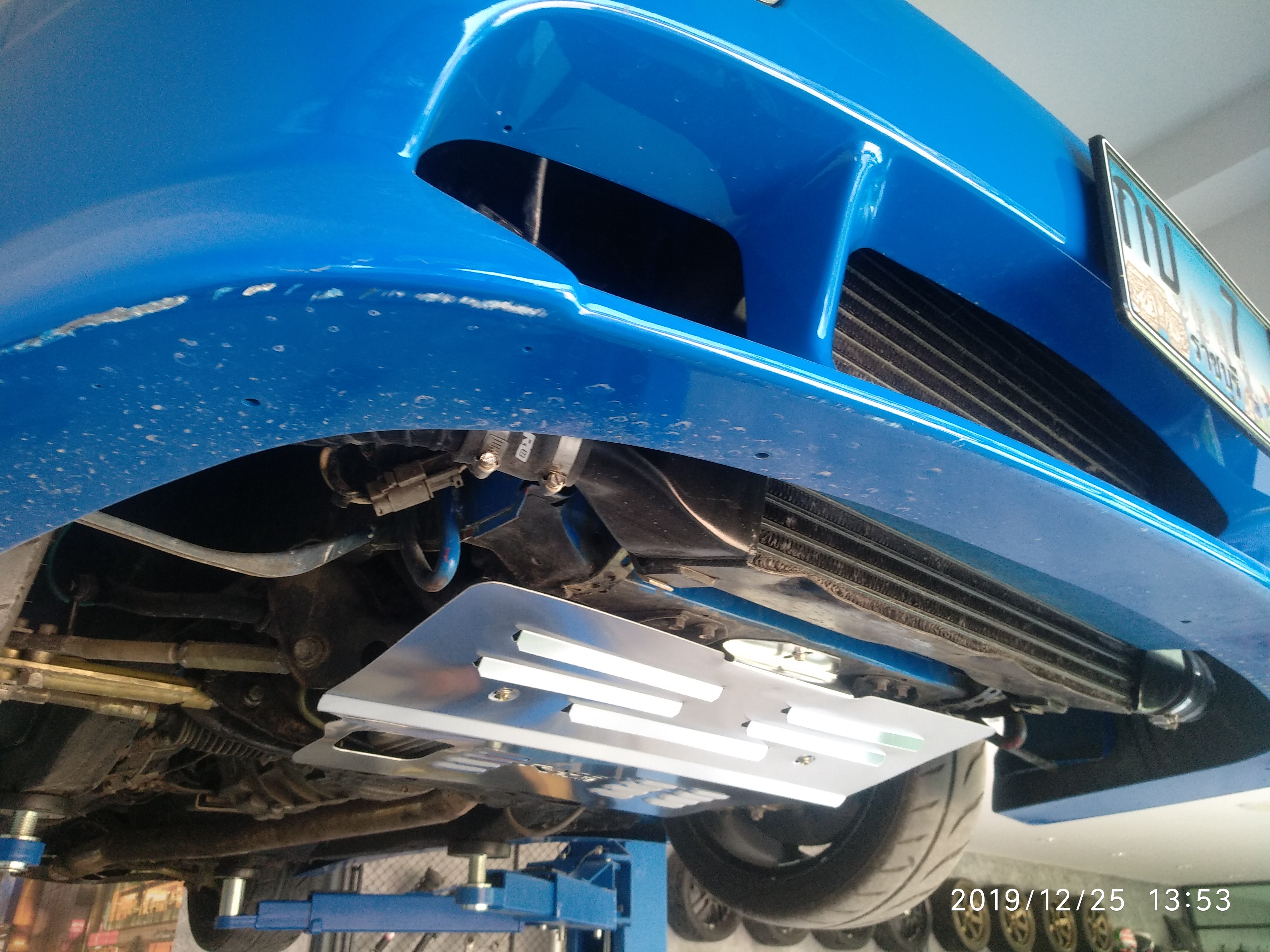 แผ่นปิดใต้ห้องเครื่องอลูมิเนียม Nissan 200sx,Silvia S13 Raceplate_Undertray