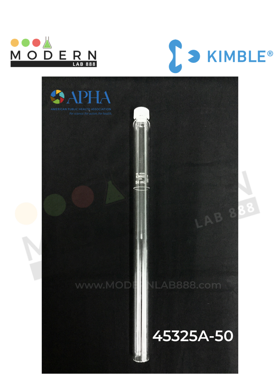 50mL APHA Nessler Color Comparisons Tubes with Cap Stoppers