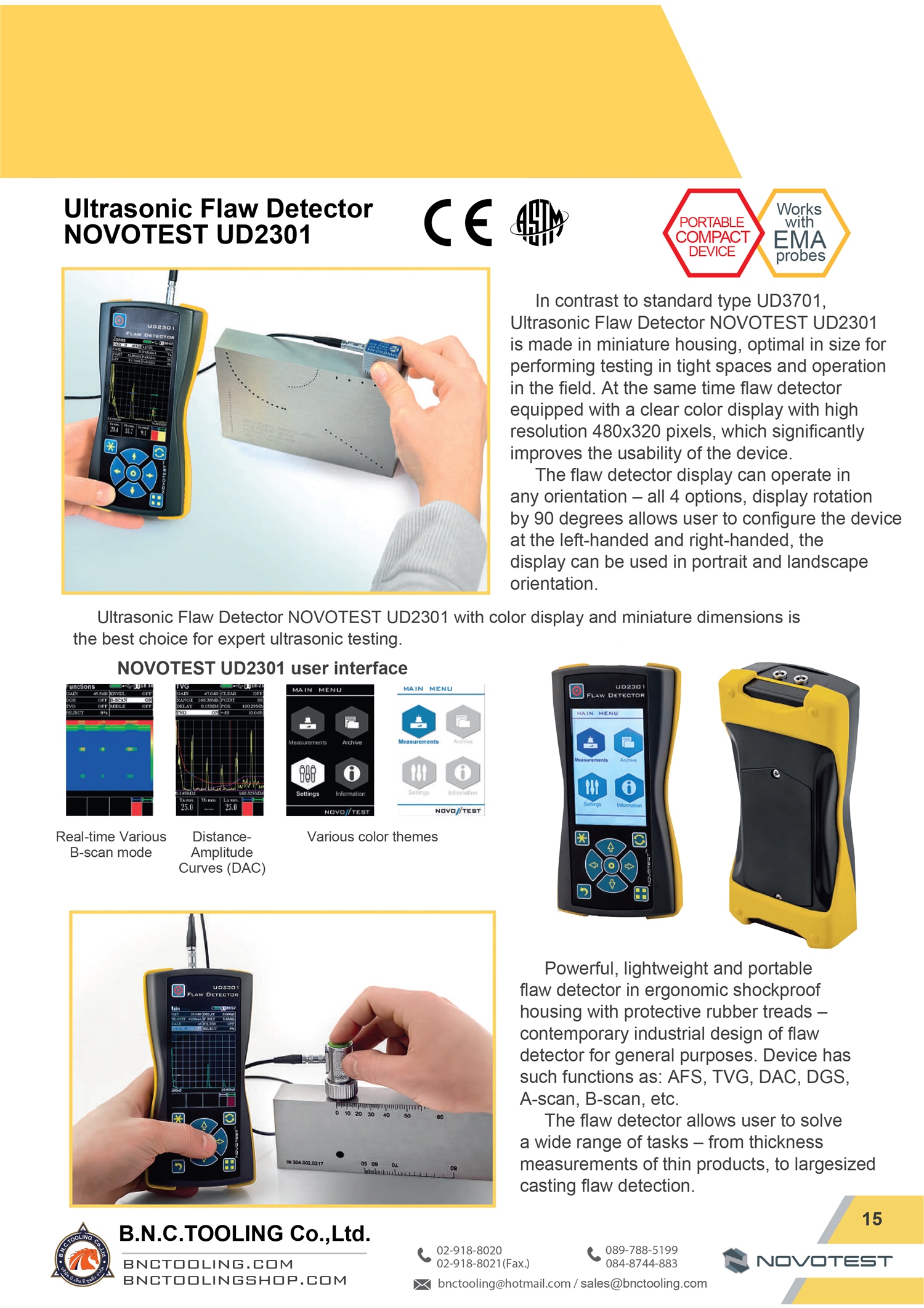 NOVOTEST,Ultrasonic Flaw Detector NOVOTEST,UD2301