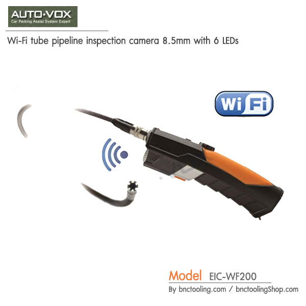 AUTO-VOX,Wi-Fi tube pipeline inspection camera 8.5mm with 6 LEDs,EIC-WF200