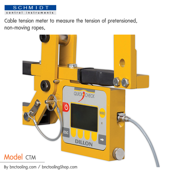 SCHMIDT,Cable tension meter to measure the tension of pretensioned, non-moving ropes,CTM