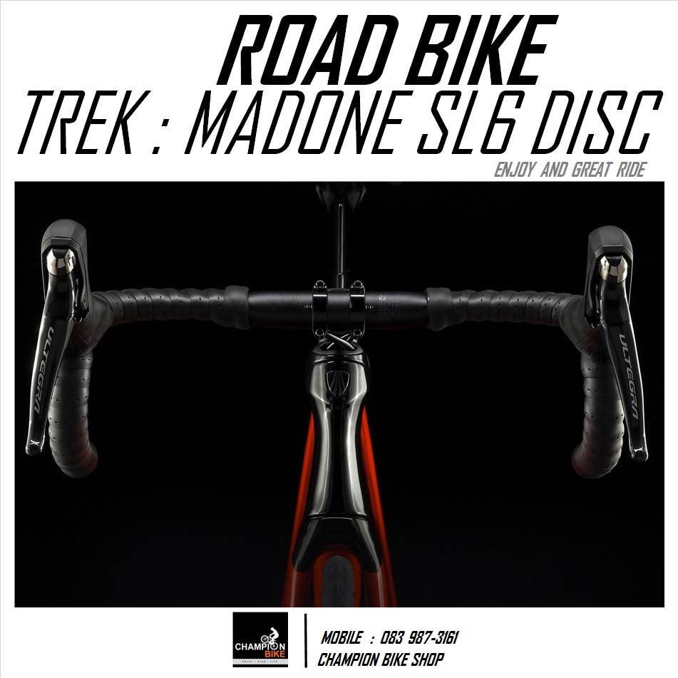 จักรยานเสือหมอบ TREK MADONE SL 6 DISC AERO ROAD BIKE - 2021 สีแดง-ดำ