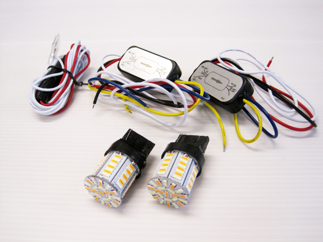 ไฟไอติม LED ขั้วเสียบ (ไฟหรี่ฟ้า-ไฟเลี่ยวส้ม)