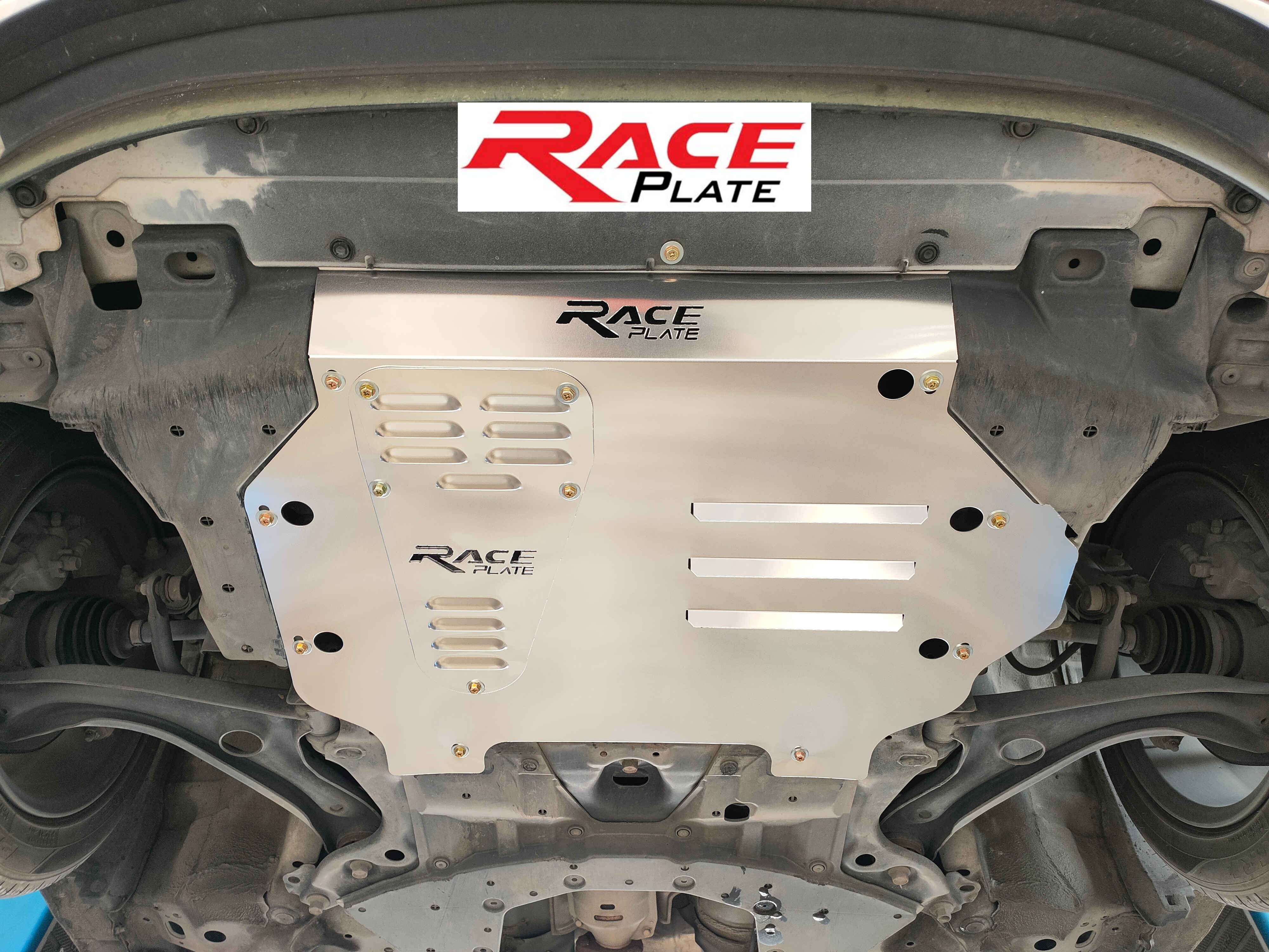 แผ่นปิดใต้ห้องเครื่องอลูมิเนียม Honda Jazz GK Raceplate_Undertray