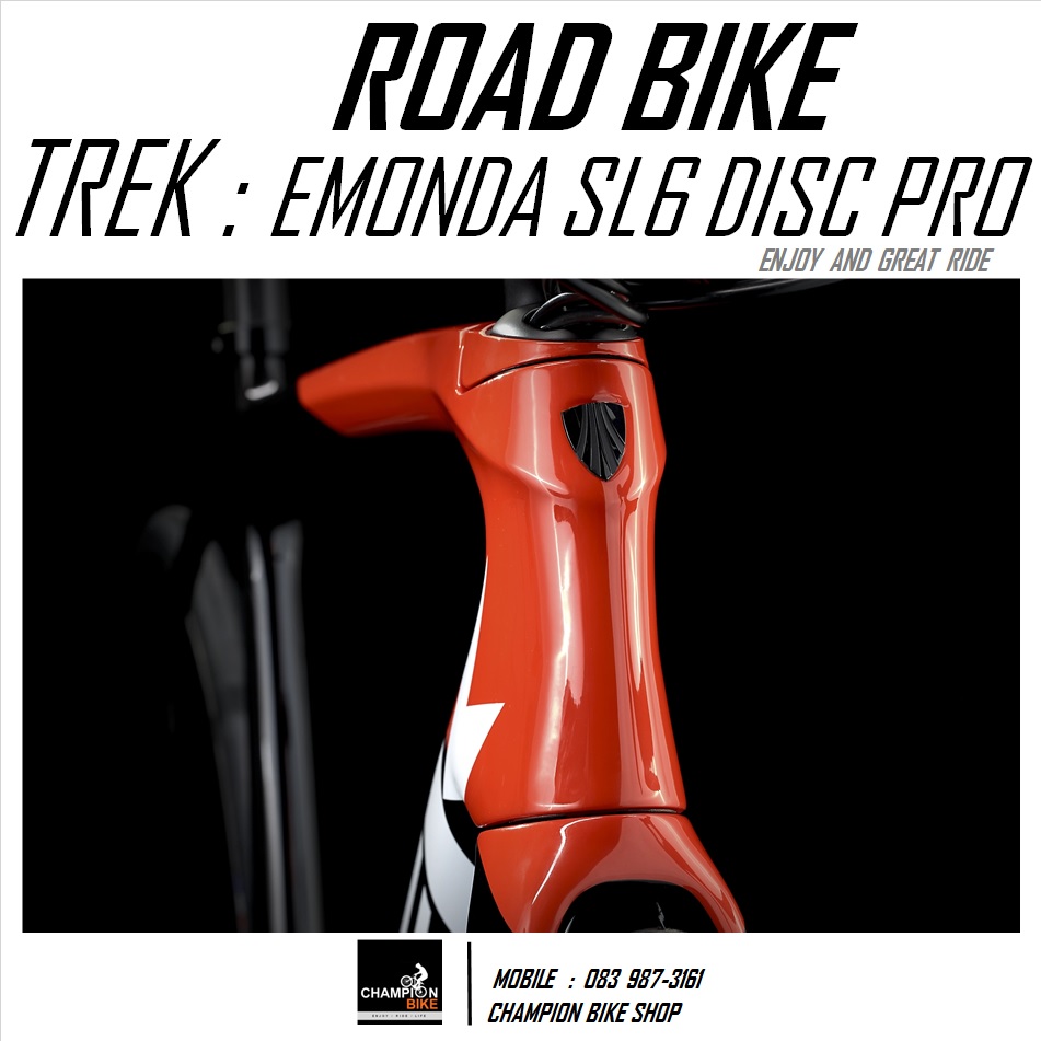 จักรยานเสือหมอบ TREK EMONDA SL 6 PRO DISC 2022 ROAD BIKE สีดำ-แดง