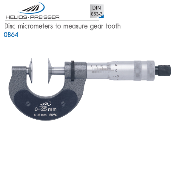HELIOS-PREISSER,Disc micrometers to measure gear tooth,0864