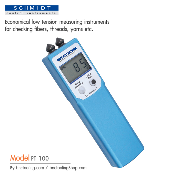 SCHMIDT,Measuring range 0.5 - 100.0 cN For fibers up to 100 tex or 1000 denier,PT-100