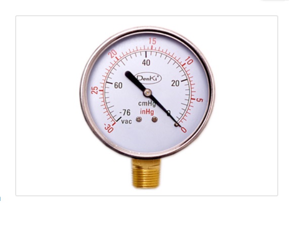 เกจวัดสูญญากาศ (Vacuum Gauge),DKV-I, DENKI,DKV-I3-3/8-76 , DKV-I4-3/8-76