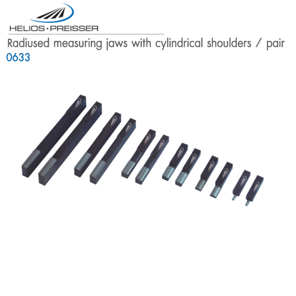 HELIOS-PREISSER,Radiused measuring jaws with cylindrical shoulders - pair,0633 150