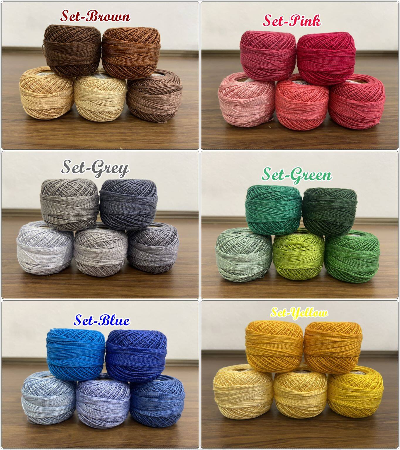 set สดใส ไหมเบอร์ 8 Made in turkey 🇹🇷 (ราคาต่อเซต)
