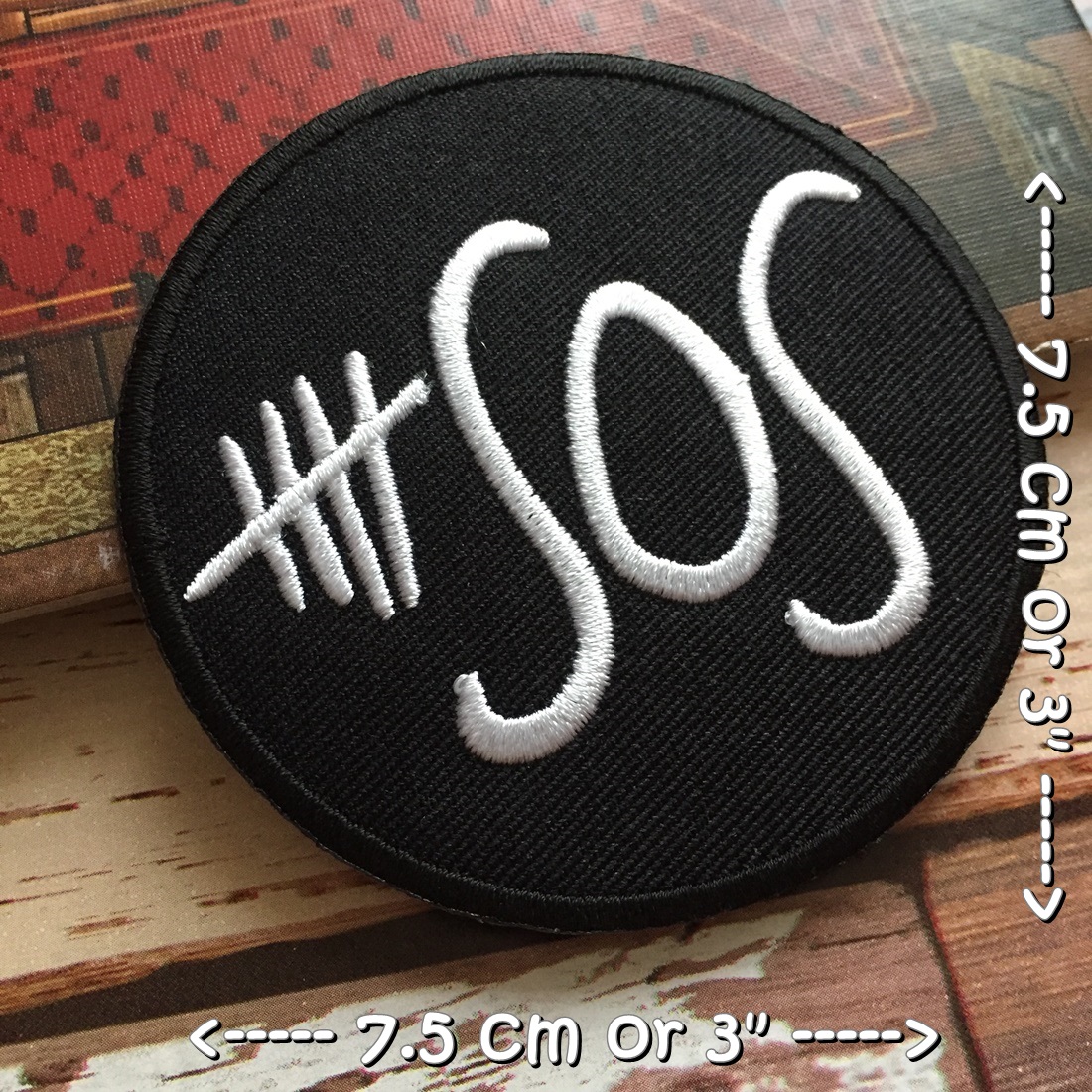 5 Seconds of Summer วงดนตรี ร็อค เฮฟวี่เมทัล พังค์ ตัวรีดแบบปัก อาร์มปัก ตัวรีดติดเสื้อ ตัวรีด ติดกระเป๋า ติดหมวก ติดแจ๊คเก็ต Rock Iron on Embroidered Patch