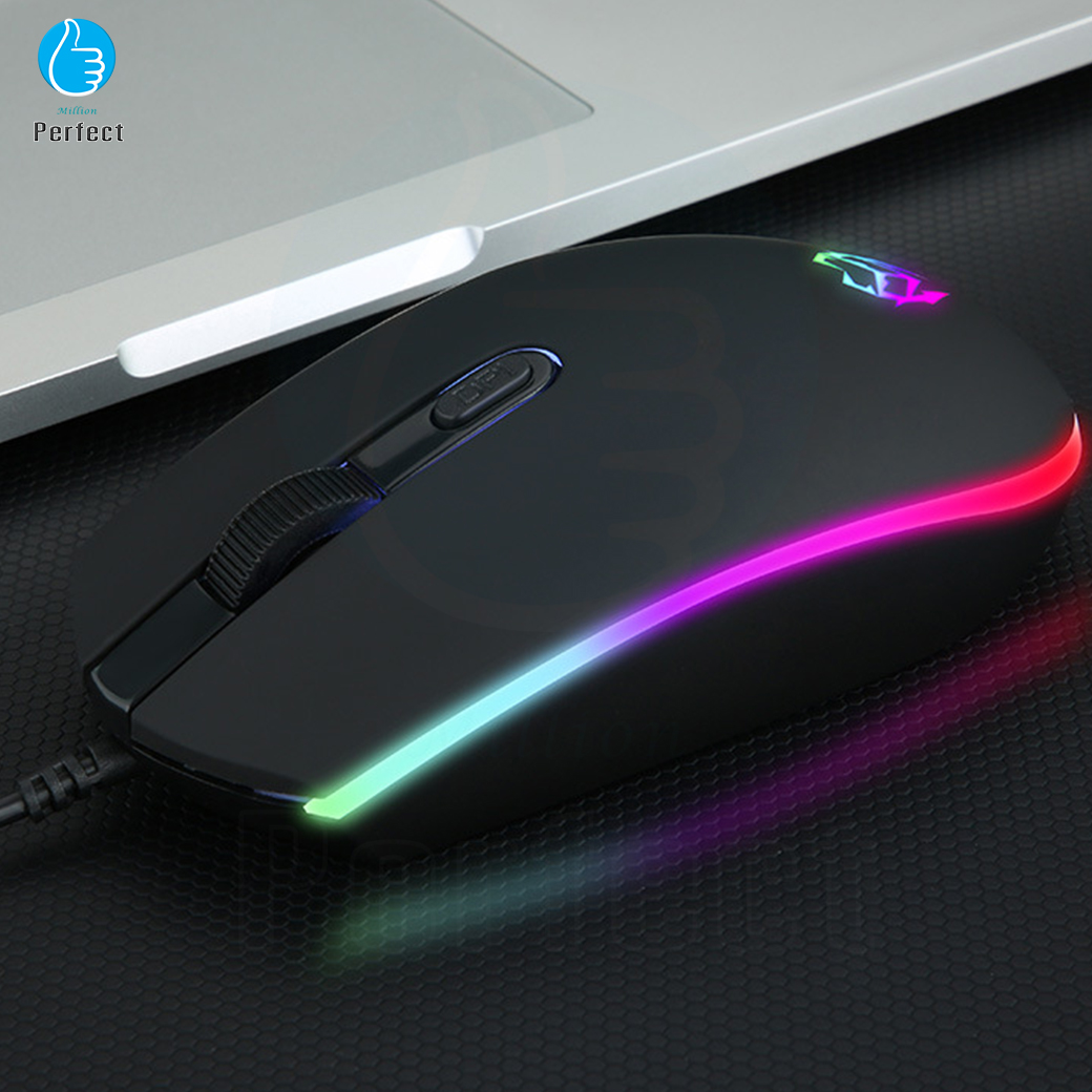 เมาส์ เมาส์ USB เมาส์เกมมิ่ง ความแม่นยำสูงปรับ DPI 800 - 1600 มาพร้อมไฟ LED ในตัว เหมาะกับเกมส์ ทำงาน รุ่น JM610