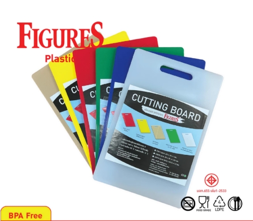 Figure เขียง Food grade เขียงพลาสติก ขนาด 20x30x1 cm รุ่น CB217