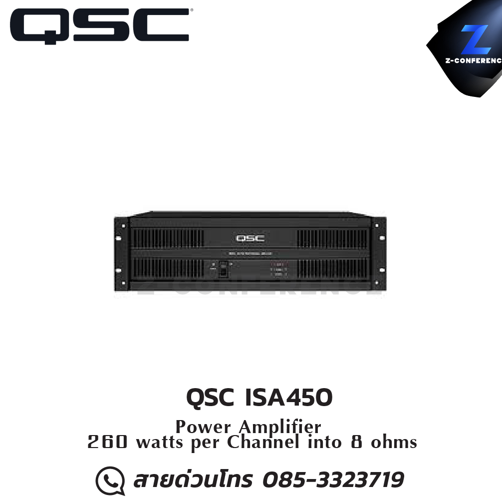 QSC ISA450 Amplifier 280W/Channel , แอมป์ , amplifier, power amp, power amplifier