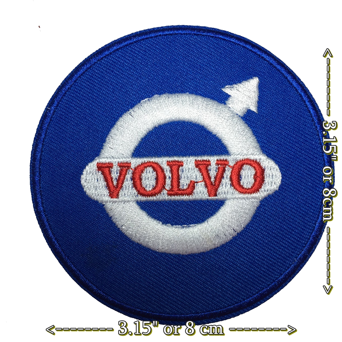 Volvo วอลโว่ ตัวรีดติดเสื้อ อาร์มรีด อาร์มปัก ตกแต่งเสื้อผ้า หมวก กระเป๋า แจ๊คเก็ตยีนส์ Racing Embroidered Iron on Patch