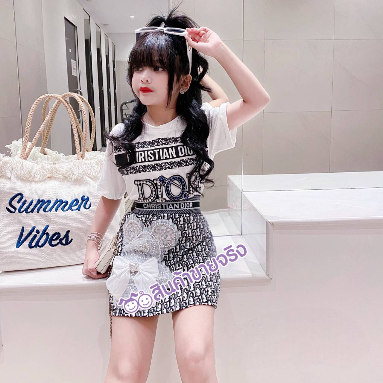 HS17💜พร้อมส่ง💜ชุดเด็กผู้หญิง/ค.ริสเตียน di.or
