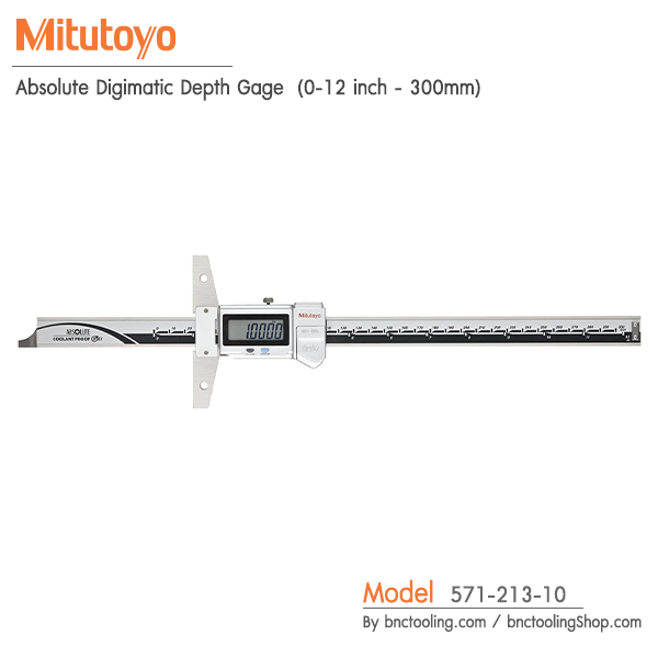 Mitutoyo,Absolute Digimatic Depth Gage (0-12 inch - 300mm),571-213-10
