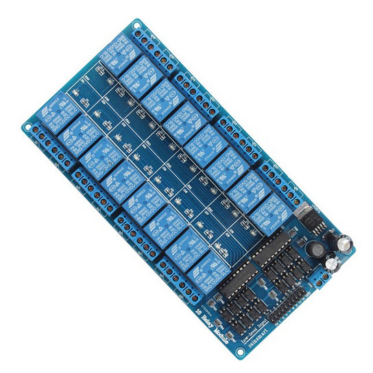 16-Channel 12V Relay Module for PIC ARM AVR DSP Arduino MSP430 TTL Logic