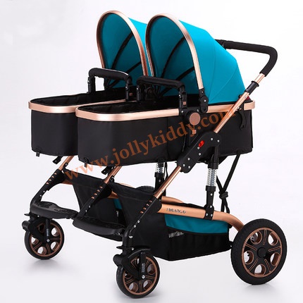 รถเข็นเด็กแฝด ที่นั่งคู่ Premium Red Wine สีแดง CS10170